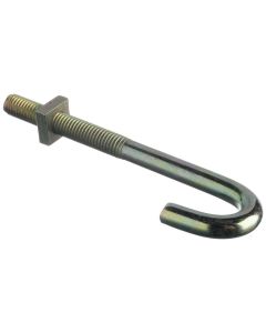 *CLEARANCE* HBN8180 FORGEFIX HOOK BOLT & NUT ZP 180MM X M8