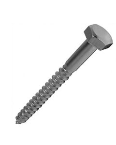 TIMCS840 FORGEFIX BZP STEEL COACH SCREW HEX HEAD BZ M8 X 40MM