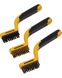 ROU52010 ROUGHNECK 3PCE NARROW WIRE BRUSH SET