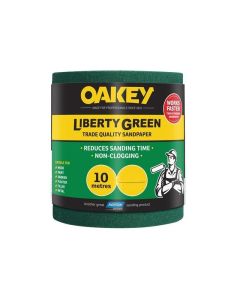 66261116751 OAKEY LIBERTY GREEN 115 X 10MTR ROLL 80 GRIT