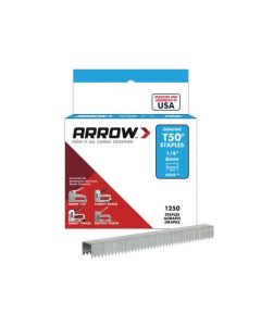 ARR5014S  ARROW T50 STAPLES 6MM [BOX X 1250]