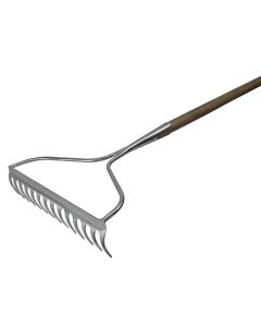 FAI/FULL PRESTIGE STAINLESS STEEL LAWN RAKE 54IN ASH HANDLE