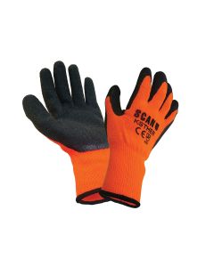 SCAN SCAGLOKSTHER KNIT SHELL THERMAL LATEX COATED GLOVES LARGE