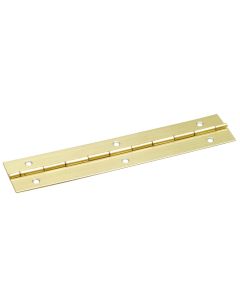 HAFELE 351.22.802 PIANO HINGE 600mm x 25mm ELECTRO BRASSED (pre-pack)