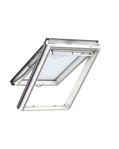 VELUX GPU CK04 0070 CLEAR GLAZED WINDOW WHITE POLYURETHANE TOP HUNG