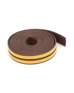 1.01.0380.0005.10 SELF ADHESIVE FOAM WEATHER STRIPPING 5 METRE BROWN