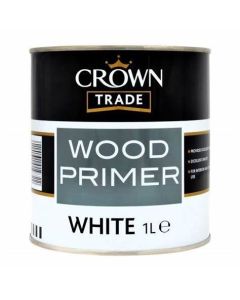 5027070 CROWN TRADE WOOD PRIMER WHITE 1LTR