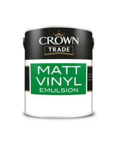 5024070 CROWN TRADE MATT EMULSION BRILLIANT WHITE 2.5LTR