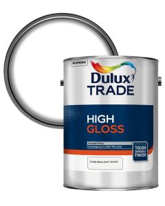 5091026 DULUX TRADE HIGH GLOSS BRILLIANT WHITE 5LTR