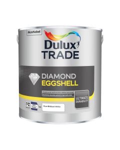 (C) 5183327 DULUX TRADE EGGSHELL BRILLIANT WHITE 2.5LTR