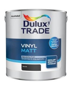 5091650 DULUX TRADE VINYL MATT BLACK 2.5LTR