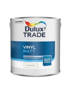 (C) 5091646 DULUX TRADE VINYL MATT WHITE 2.5LTR