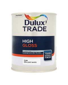 5089649 DULUX TRADE HIGH GLOSS WHITE 1LTR