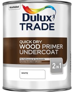 5183280 DULUX TRADE WOOD PRIMER WHITE 1LTR