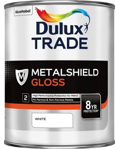 5183209 DULUX TRADE METALSHIELD GLOSS WHITE 1LTR