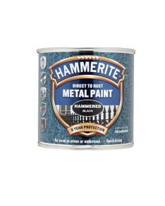 5084792 HAMMERITE HAMMERED METAL PAINT BLACK 250ML