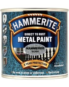 5084798 HAMMERITE HAMMERED METAL PAINT SILVER 250ML