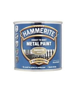 5084847 HAMMERITE SMOOTH METAL PAINT GOLD 250ML