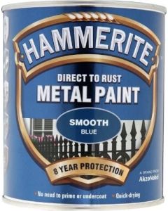 5092826 HAMMERITE SMOOTH METAL PAINT BLUE 750ML