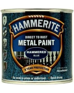 5092936 HAMMERITE HAMMERED FINISH METAL PAINT BLUE 250ML