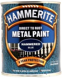 5092938 HAMMERITE HAMMERED FINISH METAL PAINT BLUE 750ML