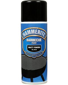 5092865 HAMMERITE BBQ PAINT MATT BLACK AEROSOL 400ML