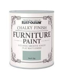 RO0070009G1 RUST-OLEUM CHALKY FINISH FURNITURE PAINT 750ML DUCK EGG