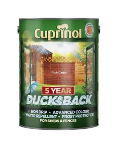 5092436 CUPRINOL NON DRIP 5 YEAR DUCKSBACK RICH CEDAR 5LTR