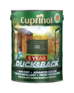 5092438 CUPRINOL NON DRIP 5 YEAR DUCKSBACK FOREST GREEN 5LTR