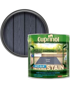 5122407 CUPRINOL ANTI-SLIP DECKING STAIN URBAN SLATE -2.5LTR