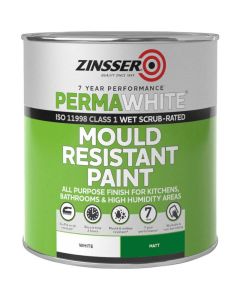 ZN7070001D1 ZINSSER PERMA-WHITE INTERIOR PAINT MATT 1LTR