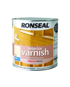 RONSEAL 36870 INTERIOR CLEAR SATIN VARNISH 250ML