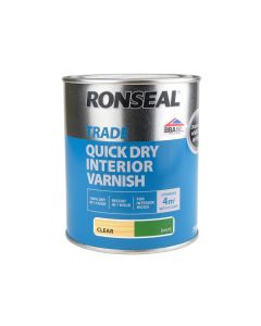 RONSEAL TRADE 38554 INTERIOR CLEAR MATT VARNISH 750ML