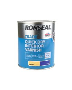 RONSEAL TRADE 38548 INTERIOR CLEAR SATIN VARNISH 750ML