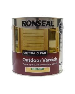 RONSEAL 37369 CRYSTAL CLEAR OUTDOOR VARNISH MATT 2.5LTR