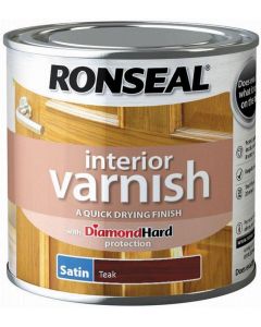 RONSEAL 36827 INTERIOR SATIN VARNISH TEAK 250ML