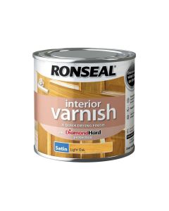 RONSEAL 36821 INTERIOR SATIN VARNISH LIGHT OAK 250ML