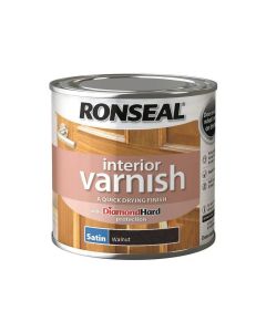 RONSEAL 36829 INTERIOR SATIN VARNISH WALNUT 250ML