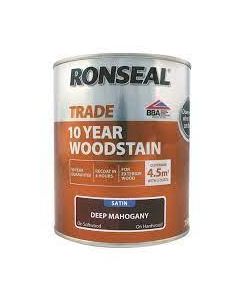 38696 RONSEAL TRADE 10 YEAR WOOD STAIN DEEP MAHOGANY 750ML