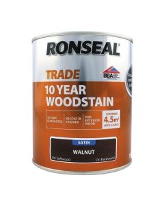 38698 RONSEAL TRADE 10 YEAR WOOD STAIN DEEP WALNUT 750ML