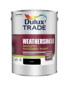 5583705 DULUX TRADE WEATHERSHIELD SMOOTH MASONRY BLACK 5LTR