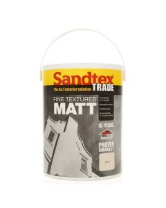 5025637 SANDTEX MATT FINISH MAGNOLIA 5LTR