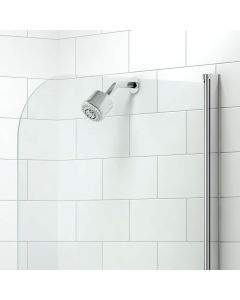 MB1 MERLYN SINGLE CURVED BATH SCREEN 800 X 1500MM