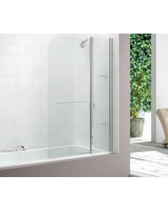 MB3 MERLYN 2 PANEL CURVED BATH SCREEN 1150 X 1500MM