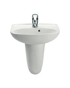 ROCA 325314005 LAURA CLOAKROOM BASIN 450 X 340MM 1 TAPHOLE WHITE