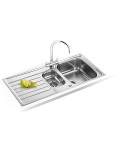 101.0625.553 FRANKE SKX651PK SPARK 1 & 1/2 BOWL REVERSIBLE SINK & ATHENA TAP PACK (1000MM X 500MM)