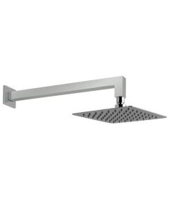 VADO AQB-SQ/20/SA/A-C/P AQUABLADE SLIM SQUARE SHOWER HEAD & ARM 200MM