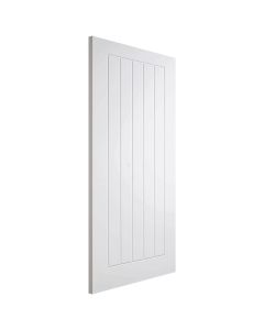 *CLEARANCE* WHITE PRIMED  MEXICANO SEMI SOILD DOOR  686MM X 1981MM X 35MM