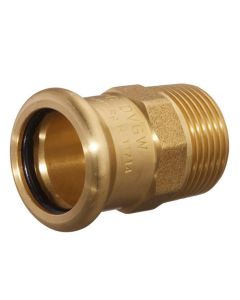 (C) COPPER PRESS 15MM X 1/2" MALE COUPLING