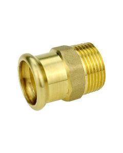 COPPER PRESS 28MM X 1" MALE COUPLING